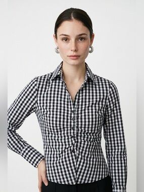 Lyne Cantin stretch poplin blouse